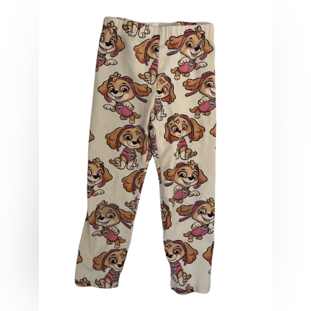 Zara Kids Leggings with Paw Patrol Character Print - Cream